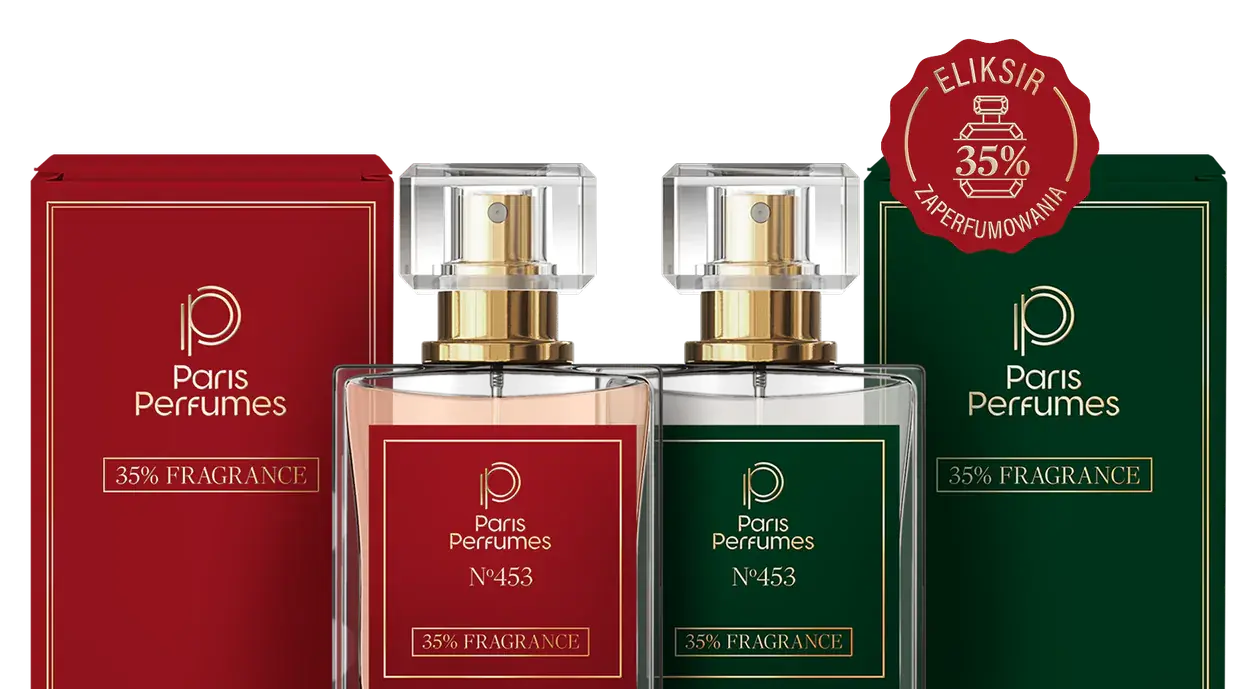 Paris Perfumes Eliksiir 35% pudelid ja karbid