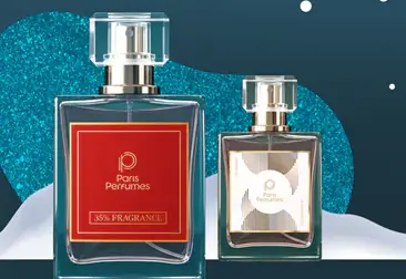 Kaks Paris Perfumes parfüümipudelit kalendrist, 50 ml ja 30 ml